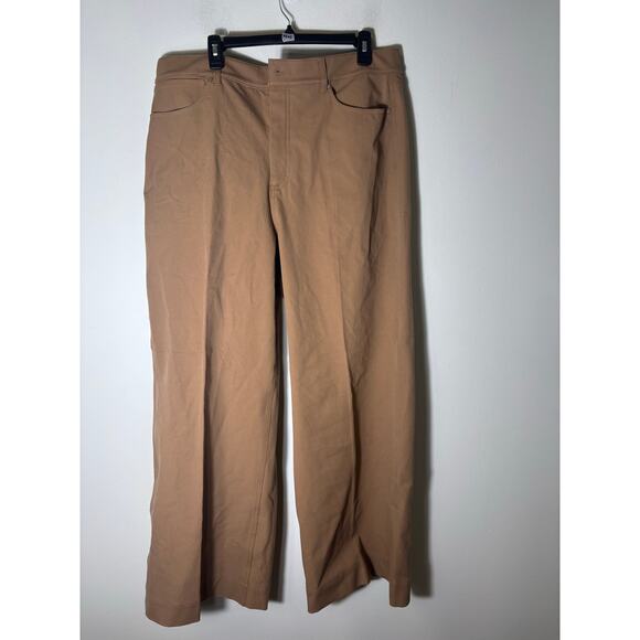 NWT M.M. Lafleur Tan Wide Leg Milo Jean Sz 16 - Picture 1 of 2